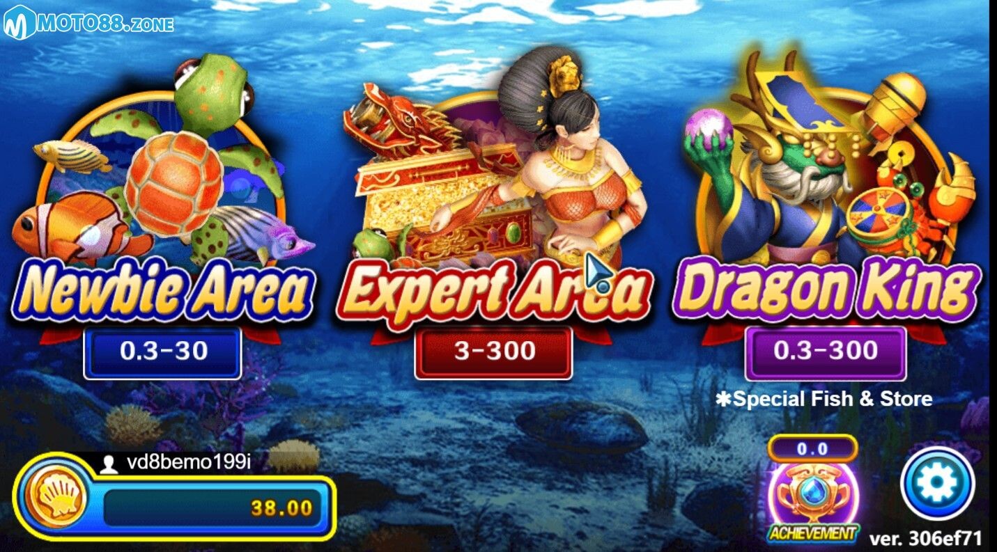 Chơi game Dragon fishing thả ga tại Moto88